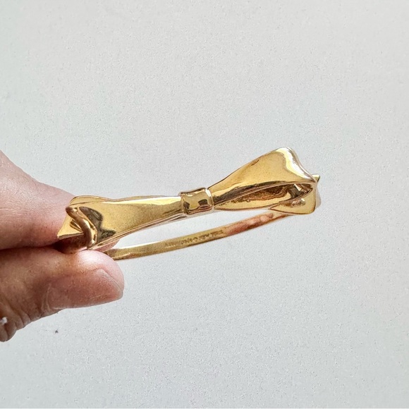 Kate Spade Gold Plated Bow Bangle Bracelet - Picture 3 of 3